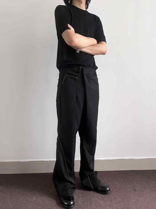 Acyclic - Topstitched Flared Pants